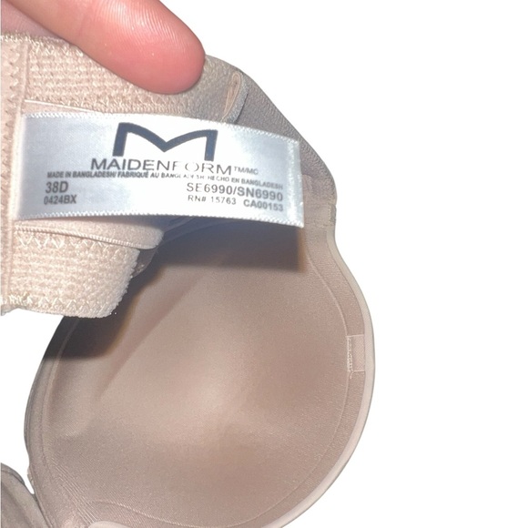 Maidenform Strapless Lift Bra 38D NWT Tan SmartZone Shaping Stay-Up Band - Picture 6 of 8